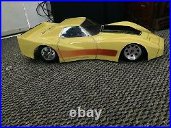 1/8 scale rc vintage corvette body only custom painted
