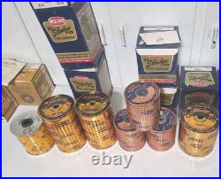 10 Wizard De-Sludge-ER Oil Filter Cartridges Vintage Western auto Car Parts Lot
