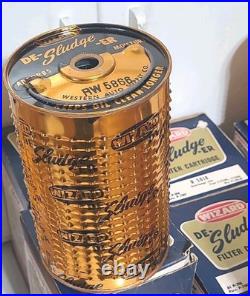 10 Wizard De-Sludge-ER Oil Filter Cartridges Vintage Western auto Car Parts Lot