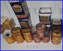 10 Wizard De-Sludge-ER Oil Filter Cartridges Vintage Western auto Car Parts Lot