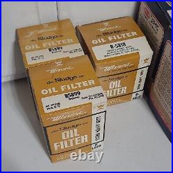 10 Wizard De-Sludge-ER Oil Filter Cartridges Vintage Western auto Car Parts Lot