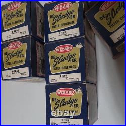 10 Wizard De-Sludge-ER Oil Filter Cartridges Vintage Western auto Car Parts Lot