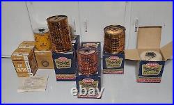 10 Wizard De-Sludge-ER Oil Filter Cartridges Vintage Western auto Car Parts Lot