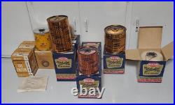 10 Wizard De-Sludge-ER Oil Filter Cartridges Vintage Western auto Car Parts Lot