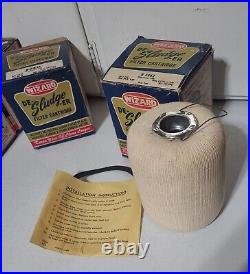 10 Wizard De-Sludge-ER Oil Filter Cartridges Vintage Western auto Car Parts Lot