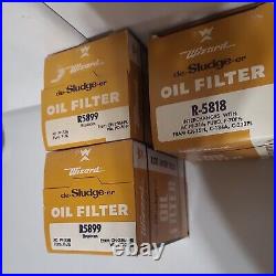 10 Wizard De-Sludge-ER Oil Filter Cartridges Vintage Western auto Car Parts Lot