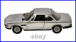 118 Minichamps 1972 BMW 3.0 CSL Silver Diecast Car Vintage Car Opening Parts