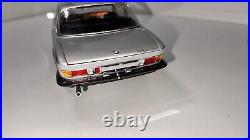 118 Minichamps 1972 BMW 3.0 CSL Silver Diecast Car Vintage Car Opening Parts