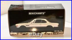 118 Minichamps 1972 BMW 3.0 CSL Silver Diecast Car Vintage Car Opening Parts