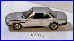 118 Minichamps 1972 BMW 3.0 CSL Silver Diecast Car Vintage Car Opening Parts