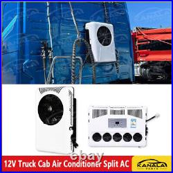 12000 BTU Truck Cab Air Conditioner 12V Split AC Fits Semi Trucks Bus RV Caravan