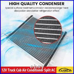 12000 BTU Truck Cab Air Conditioner 12V Split AC Fits Semi Trucks Bus RV Caravan