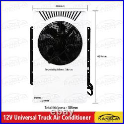 12000 BTU Truck Cab Air Conditioner 12V Split AC Fits Semi Trucks Bus RV Caravan