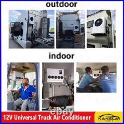 12000 BTU Truck Cab Air Conditioner 12V Split AC Fits Semi Trucks Bus RV Caravan