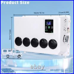 12V 12000 BTU Semi Truck Cab Air Conditioner Split AC Fit Bus RV Caravan Trailer