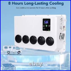 12V 12000 BTU Semi Truck Cab Air Conditioner Split AC Fit Bus RV Caravan Trailer