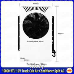 12V 12000 BTU Truck Cab Air Conditioner Split A/C For Semi Trucks Bus RV Caravan