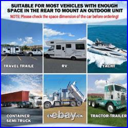 12V 12000 BTU Truck Cab Air Conditioner Split A/C For Semi Trucks Bus RV Caravan