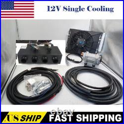 12V Cool Universal Under dash Electric Air Conditioning A/C Compressor KIT