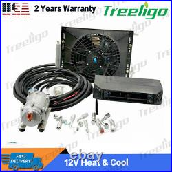 12V Universal Car Air conditioner Under dash Electric A/C kit Heat&Cool 404-100