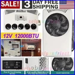 12V Vehicle A/C Kit Split Air Conditioner Fit Cab Truck Bus RV Caravan 12000 BTU