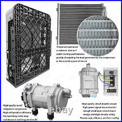 12V Vehicle A/C Kit Split Air Conditioner Fit Cab Truck Bus RV Caravan 12000 BTU