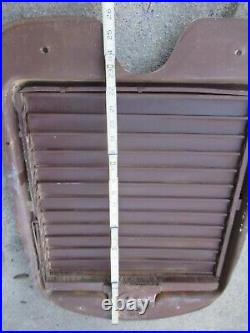 1920s Antique Vintage Radiator Cover Pines Winterfront Emblem Shutters Grille