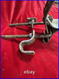 1930's 1940's VINTAGE ACCESSORY CLAMP ON BUMPER TOW HITCH CHEVY FORD PLYMOUTH