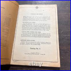 1931 Wheel Service Co Catalog No 6 Rims Parts Car Truck Vintage Minneapolis MN