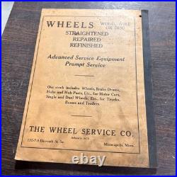 1931 Wheel Service Co Catalog No 6 Rims Parts Car Truck Vintage Minneapolis MN