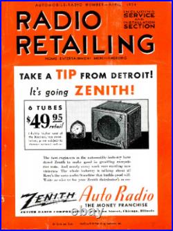 1934 1935 Hudson Essex Zenith Car Radio Terraplane Accessory Model 680
