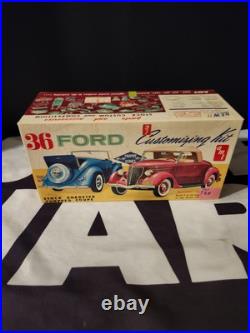 1936 Ford Coupe Roadster 36 Model Kit AMT 1/25 VINTAGE MIB NEW Unbuilt