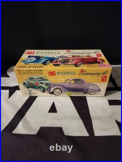 1936 Ford Coupe Roadster 36 Model Kit AMT 1/25 VINTAGE MIB NEW Unbuilt