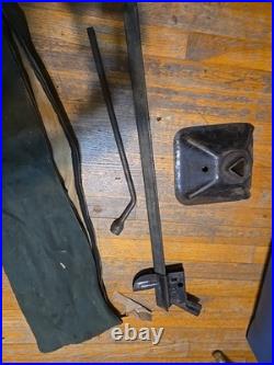1940's 50's Vintage Cadillac Accessory Tire Iron Jack Tool Bag Chevy Cadillac