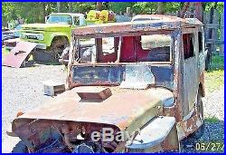 1946 Willys Jeep CJ2A Parts Car 4x4 4 Wheel Drive Hard Top Ford V8 Vintage Old