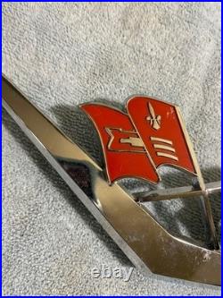 1950's 1959 Chevrolet Car Parts HOOD Emblems Badges Trim Vintage 3759108 BLCE
