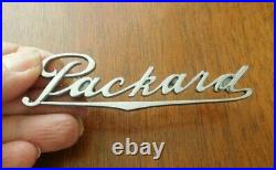 1953 Packard Emblem Script Nameplate Dash Ornament Caribbean