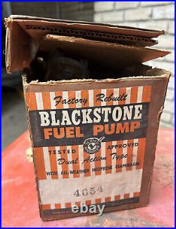 1958 1961 Blackstone Rebuilt Fuel Pump 4654 vintage car part