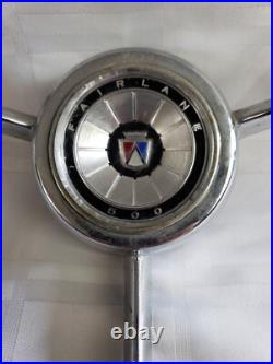 1960's Ford Fairlane 500 Steering Wheel Vintage Retro Automotive Metal Car Parts