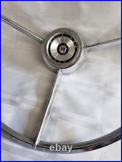 1960's Ford Fairlane 500 Steering Wheel Vintage Retro Automotive Metal Car Parts