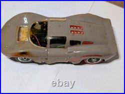 1960's SLOT CAR Metal Chassis VINTAGE 1/24 with CM Motor FOR PARTS ONLY AS IS