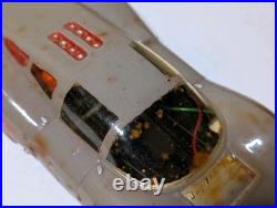 1960's SLOT CAR Metal Chassis VINTAGE 1/24 with CM Motor FOR PARTS ONLY AS IS