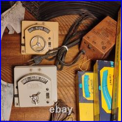 1960s AURORA Track/Controllers + Cars / Boxes / Manual /Parts Etc. Rare Vintage