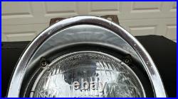 1962 B-body MOPAR Inner Headlight Bucket Beauty Ring Bezel Complete Assembly
