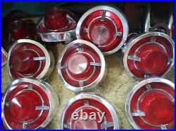 1962 Car Parts Chevy Tail Lights + Housings Vintage Original OEM
