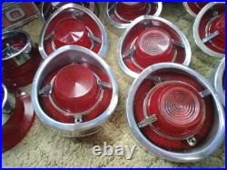 1962 Car Parts Chevy Tail Lights + Housings Vintage Original OEM