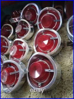 1962 Car Parts Chevy Tail Lights + Housings Vintage Original OEM