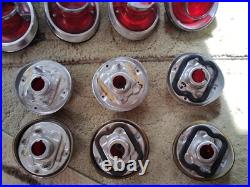 1962 Car Parts Chevy Tail Lights + Housings Vintage Original OEM