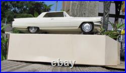 1963 Cadillac White Vintage Johan Friction Dealer Promo Car FOR PARTS AS IS