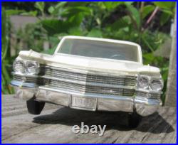 1963 Cadillac White Vintage Johan Friction Dealer Promo Car FOR PARTS AS IS